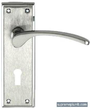 Edwardian Lever Lock -  Chrome Plated - Matt Chrome